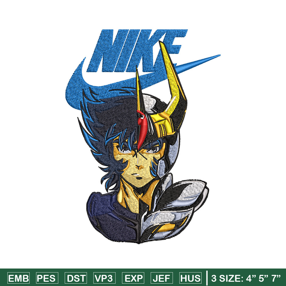 Saint seiya Nike Embroidery design, saint seiya Nike Embroidery, Nike design, Embroidery file, Instant download..jpg