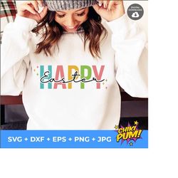 happy easter svg, easter sign svg, bunny svg, easter svg, easter bunny svg, easter decor svg