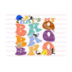 that's my bro svg, favorite softball player svg, softball shirt svg, softball family svg, brother svg, softball bro svg, wavy stacked svg