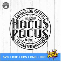hocus pocus | sanderson sisters | enchanted brooms svg | round hocus pocus svg | halloween svg | cricut silhouette files | halloween decor