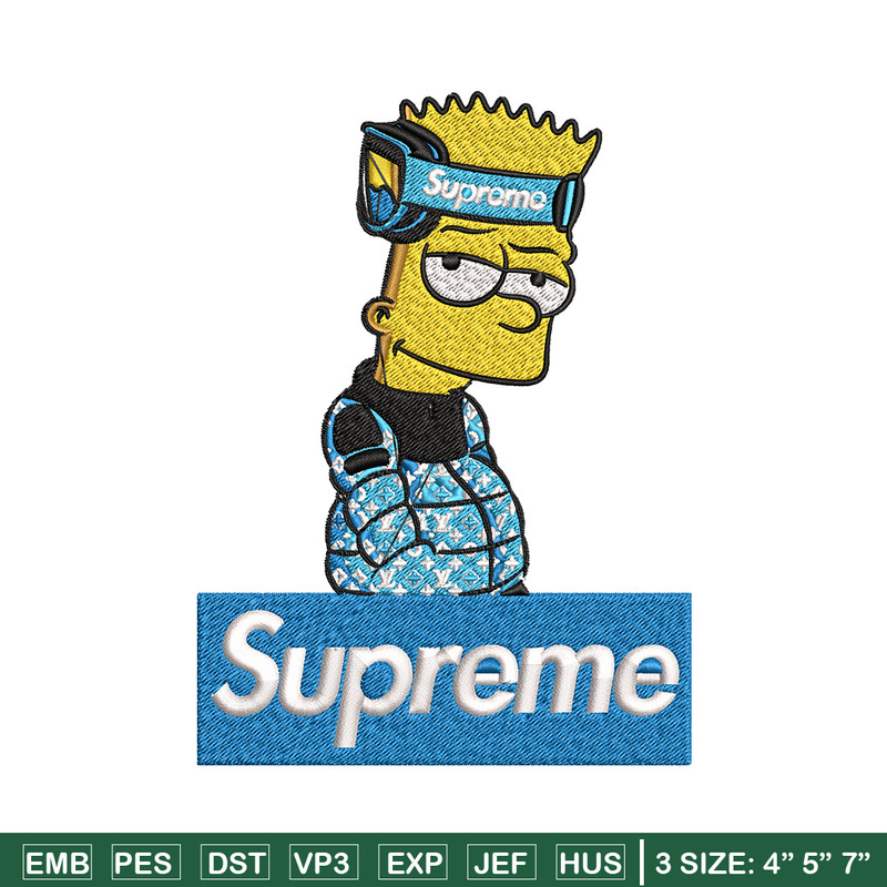 Simpson Supreme Embroidery design, Simpson Supreme Embroidery, cartoon design, Embroidery File, Instant download..jpg