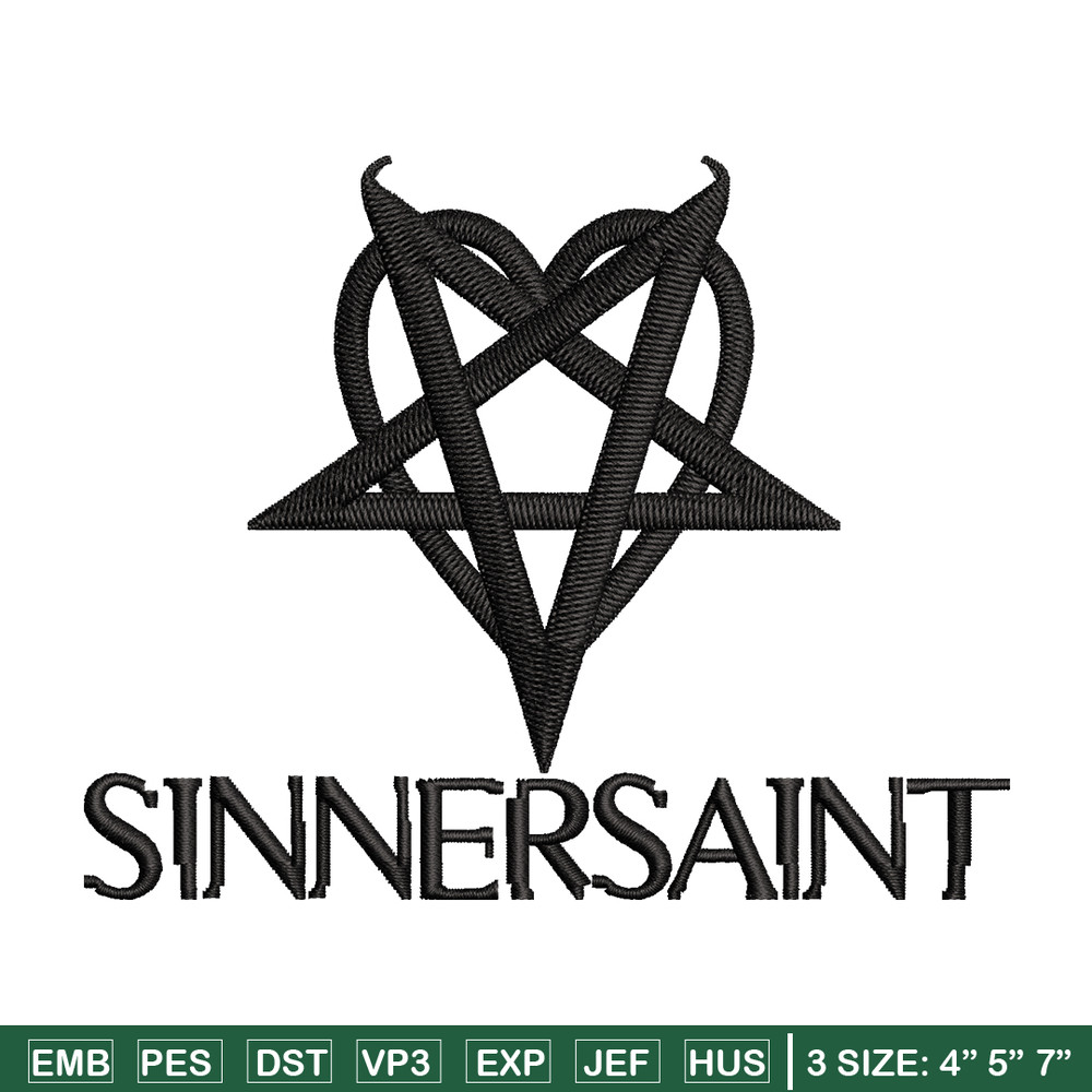 Sinnersaint Logo embroidery design, Sinnersaint Logo embroidery, logo design, embroidery file, Digital download..jpg
