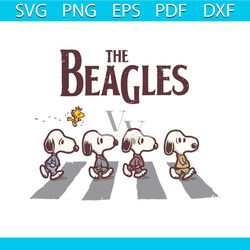 disney snoopy the beagles abbey road svg cricut file