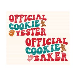 the official cookie baker svg, the official cookie tester svg, cookie tester svg, happy holidays svg, christmas t-shirts svg, toddler svg