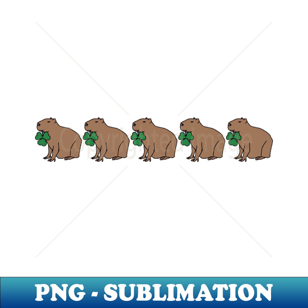 NF-20231101-7991_Five Capybara Holding Shamrocks for St Patricks Day 8856.jpg