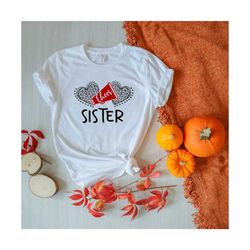 cheer sister svg, cheerleading t-shirt svg, cheer squad svg, cheerleader quote svg, megaphone leopard print heart svg, cheer sister cut file