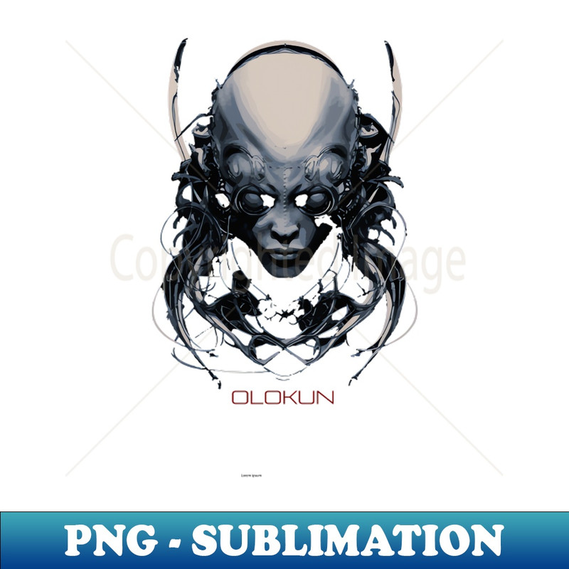 NM-20231101-17979_Olokuns Mysteries Graphic Shirt - Digital Illustration of an Iconic Yoruba God 1239.jpg