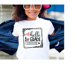 first grade vibes svg, hello first grade svg, first grade svg, teacher svg, 1st day of school svg, hello school svg, gam