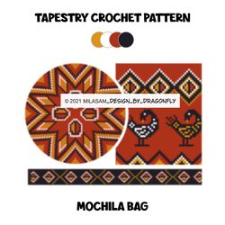 Crochet Bag Pattern, Wayuu Mochila Bag, Tote Bag DIY, Beach Bag, Shoulder bag, boho handbag Updated pattern /Africa 3
