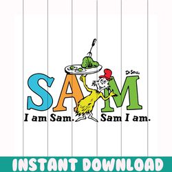 sam i am sam sam i am svg, dr seuss svg, the cat in the hat svg, sam svg, cat svg, hat svg, dr. seuss svg, thing one svg
