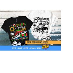 christmas cruisin’ crew 2023 svg, family cruise svg, family christmas cruise 2023 svg, matching family cruising shirt svg, png
