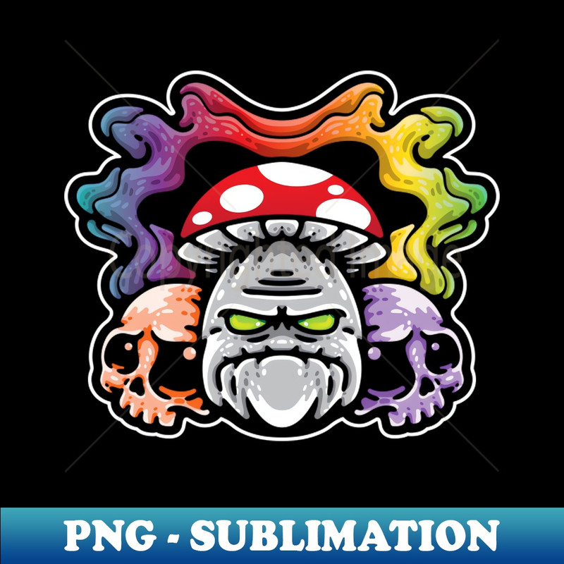 NU-20231101-22004_SHROOM RAINBOW SKULL Tee by Bear  Seal 2879.jpg