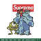 Sulley & Mike Monsters supreme Embroidery design, cartoon Embroidery, cartoon design, Embroidery File, Instant download..jpg