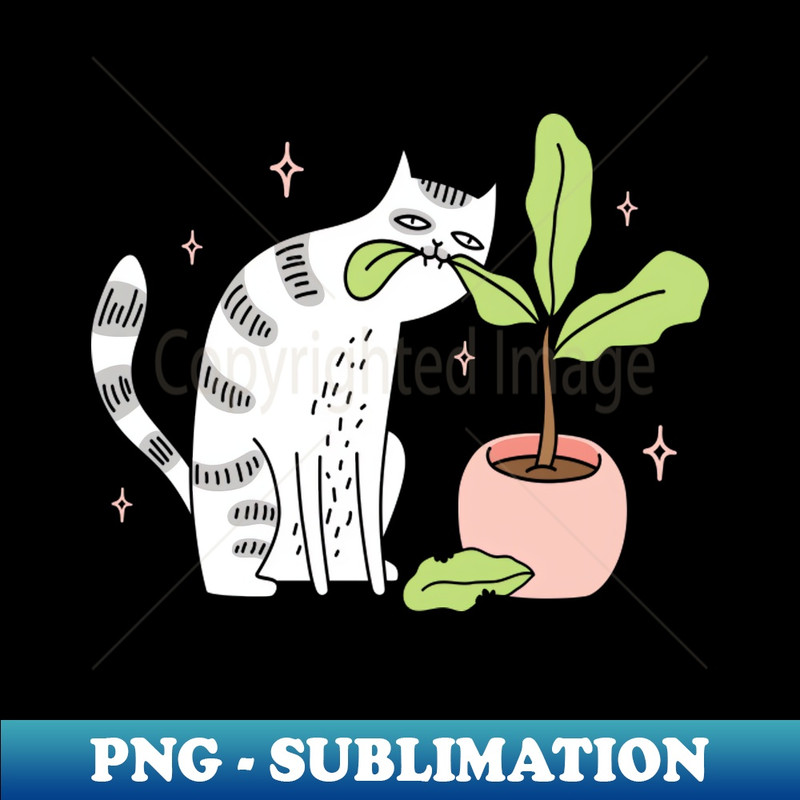 OB-20231101-7525_F UP YOUR PLANTS CAT Tee by Bear Seal 6149.jpg