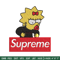 Supreme Lisa Simpson Embroidery design, Simpson Embroidery, cartoon design, Embroidery File, Digital download..jpg