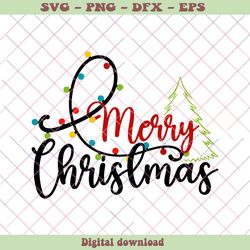 merry christmas tree christmas holiday svg file for cricut