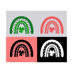 st patrick's day rainbow svg, boho rainbow svg, lucky svg, st patrick's day rainbow svg, rainbow svg, shamrock svg, let's get lucked up