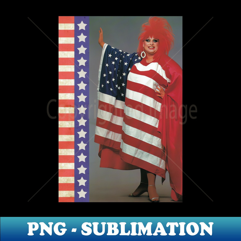 PO-20231101-10548_Happy Fourth of July Vintage Americana Drag Queen Greeting Card 9956.jpg