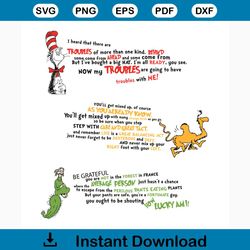 dr seuss quotes bundle svg, dr seuss svg, trending svg, dr seuss bundle svg, dr seuss gifts, cat in the hat svg, hat svg