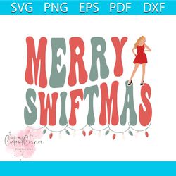 merry swiftmas christmas lights svg cutting digital file