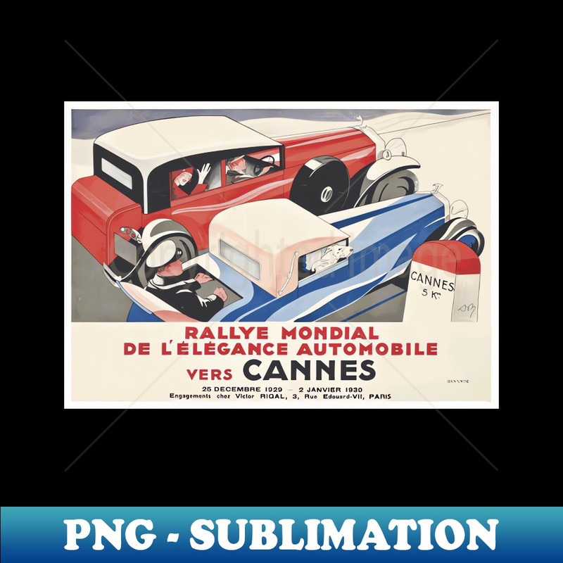 QG-20231101-059_1929 World Rallye of Elegant Automobiles Cannes France - Vintage Poster Design 9321.jpg