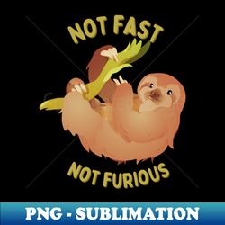 sloth not fast not furious - aesthetic sublimation digital file - perfect for personalization