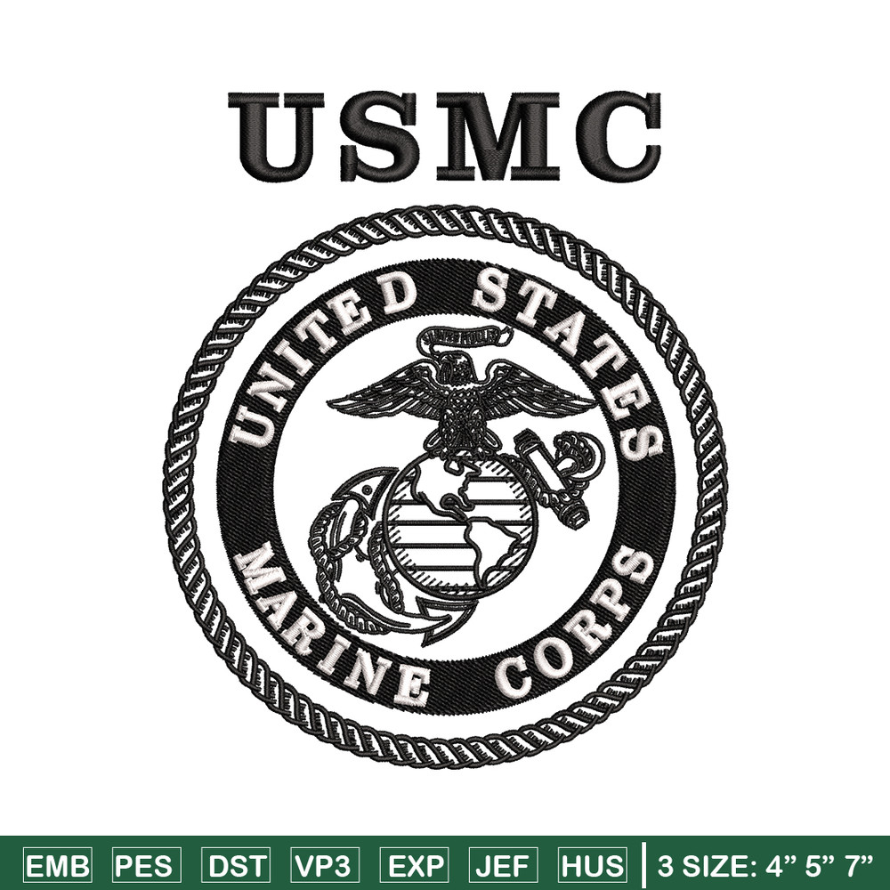 United States Marine Corps embroidery design, logo embroidery, logo design, embroidery file, Digital download..jpg
