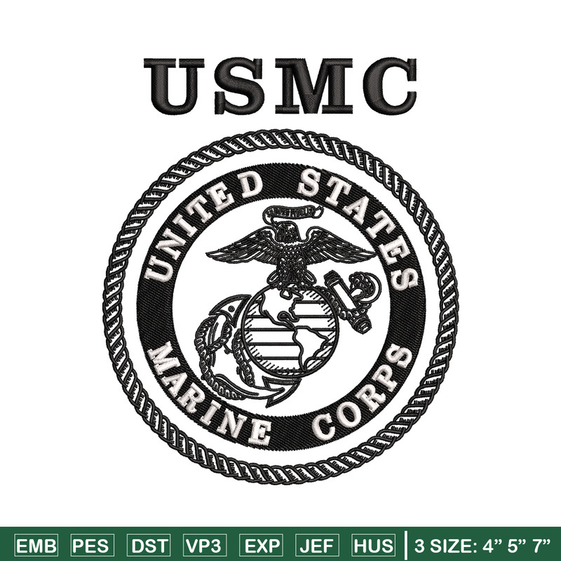 United States Marine Corps embroidery design, logo embroidery, logo design, embroidery file, Digital download..jpg