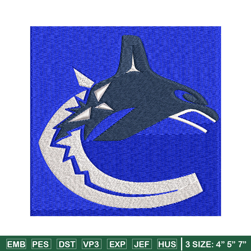 Vancouver Canucks logo Embroidery, NHL Embroidery, Sport embroidery, Logo Embroidery, NHL Embroidery design..jpg