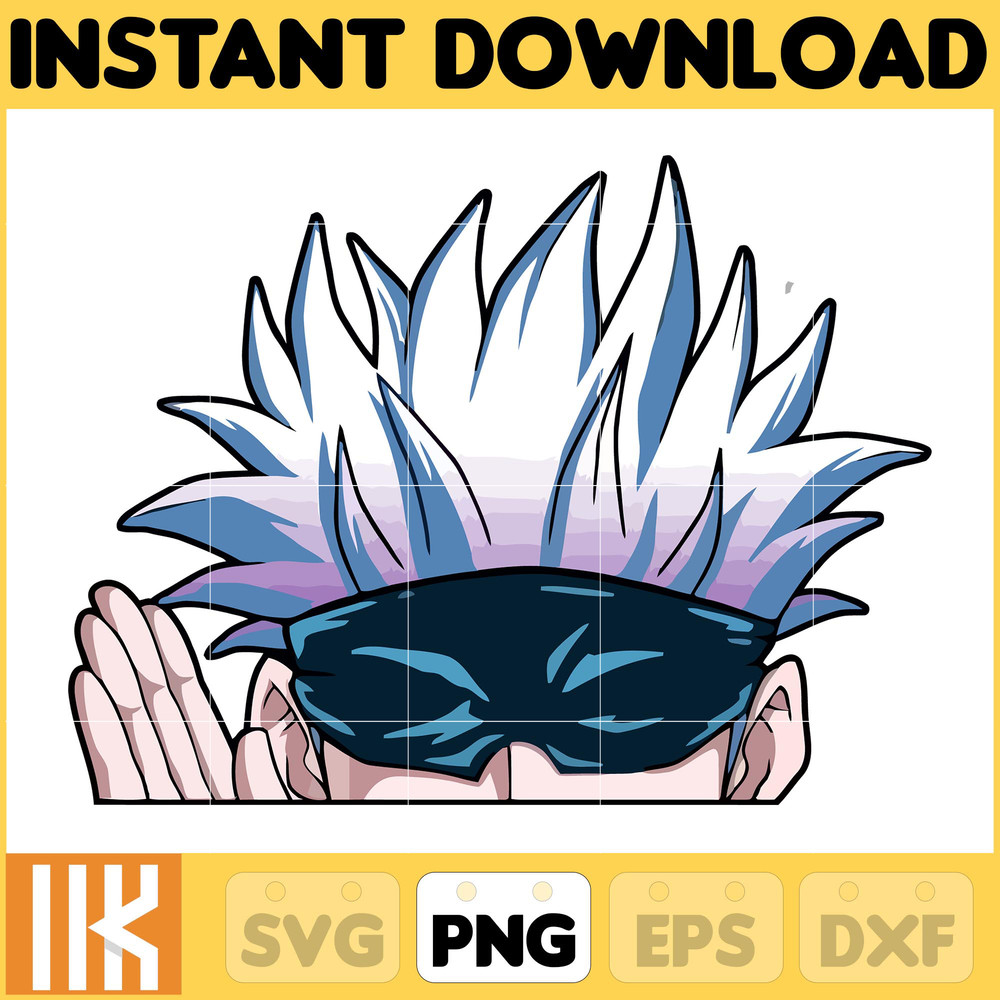 Anime Peeking Premium Graphic Design, Cute , Cool, Anime PNG, Print on Demand, Stickers, Anime Peeker (43).jpg