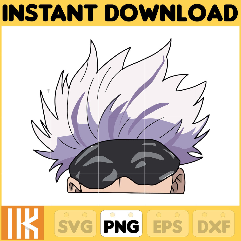 Anime Peeking Premium Graphic Design, Cute , Cool, Anime PNG, Print on Demand, Stickers, Anime Peeker (44).jpg