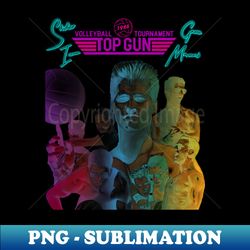top gun volleyball tournament 1986 - retro png sublimation digital download - defying the norms