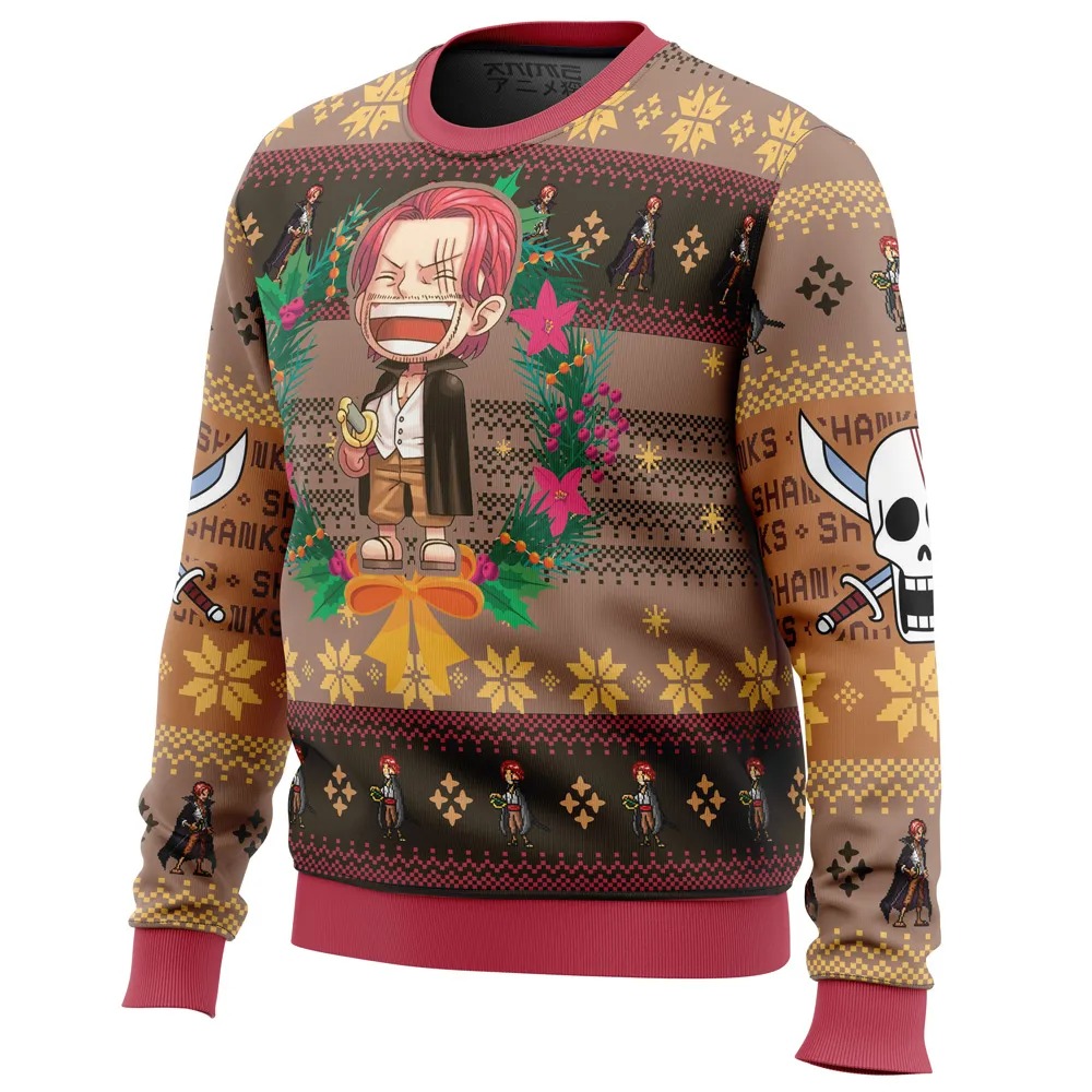 Christmas Shanks One Piece All Over Print Hoodie 3D Zip Hoodie 3D Ugly Christmas Sweater 3D Fleece Hoodie