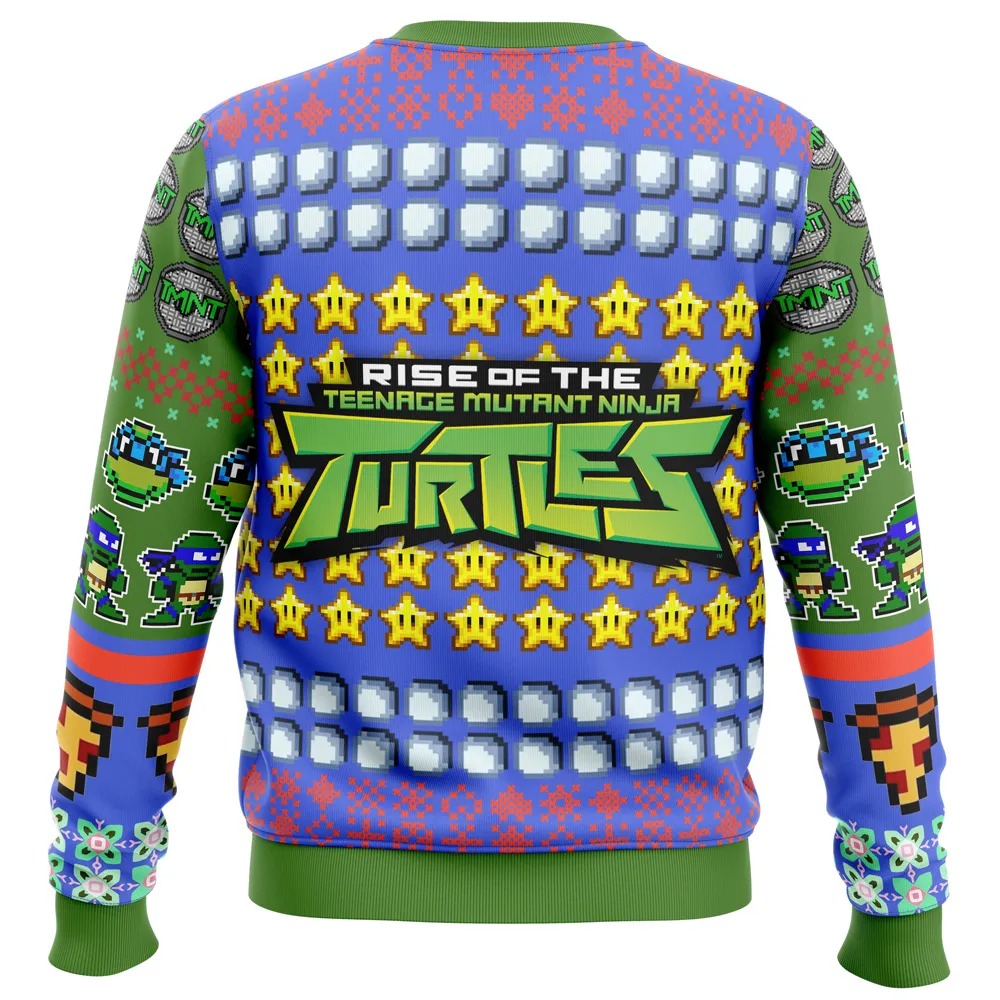 Leonardo Rise of the Teenage Mutant Ninja Turtles Hoodie 3D Zip Hoodie 3D Ugly Christmas Sweater 3D Fleece Hoodie