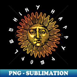 shiny happy people - png transparent sublimation file - vibrant and eye-catching typography