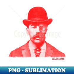 hh holmes face of evil - modern sublimation png file - perfect for sublimation mastery