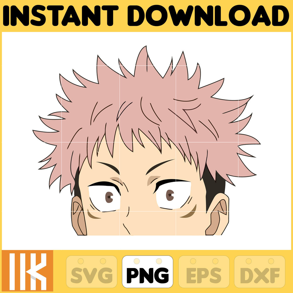 Anime Peeking Premium Graphic Design, Cute , Cool, Anime PNG, Print on Demand, Stickers, Anime Peeker (46).jpg