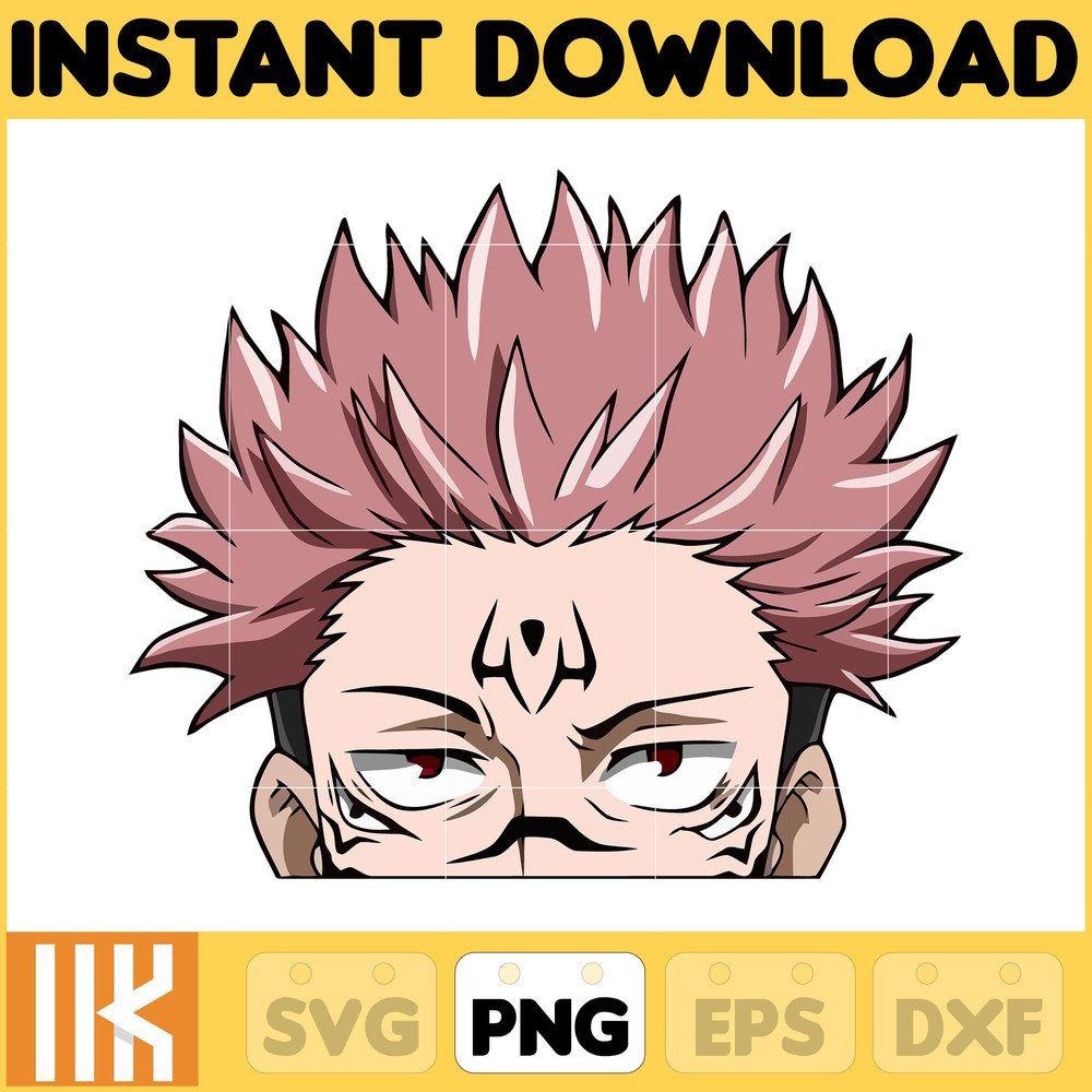 Anime Peeking Premium Graphic Design, Cute , Cool, Anime PNG, Print on Demand, Stickers, Anime Peeker (47).jpg