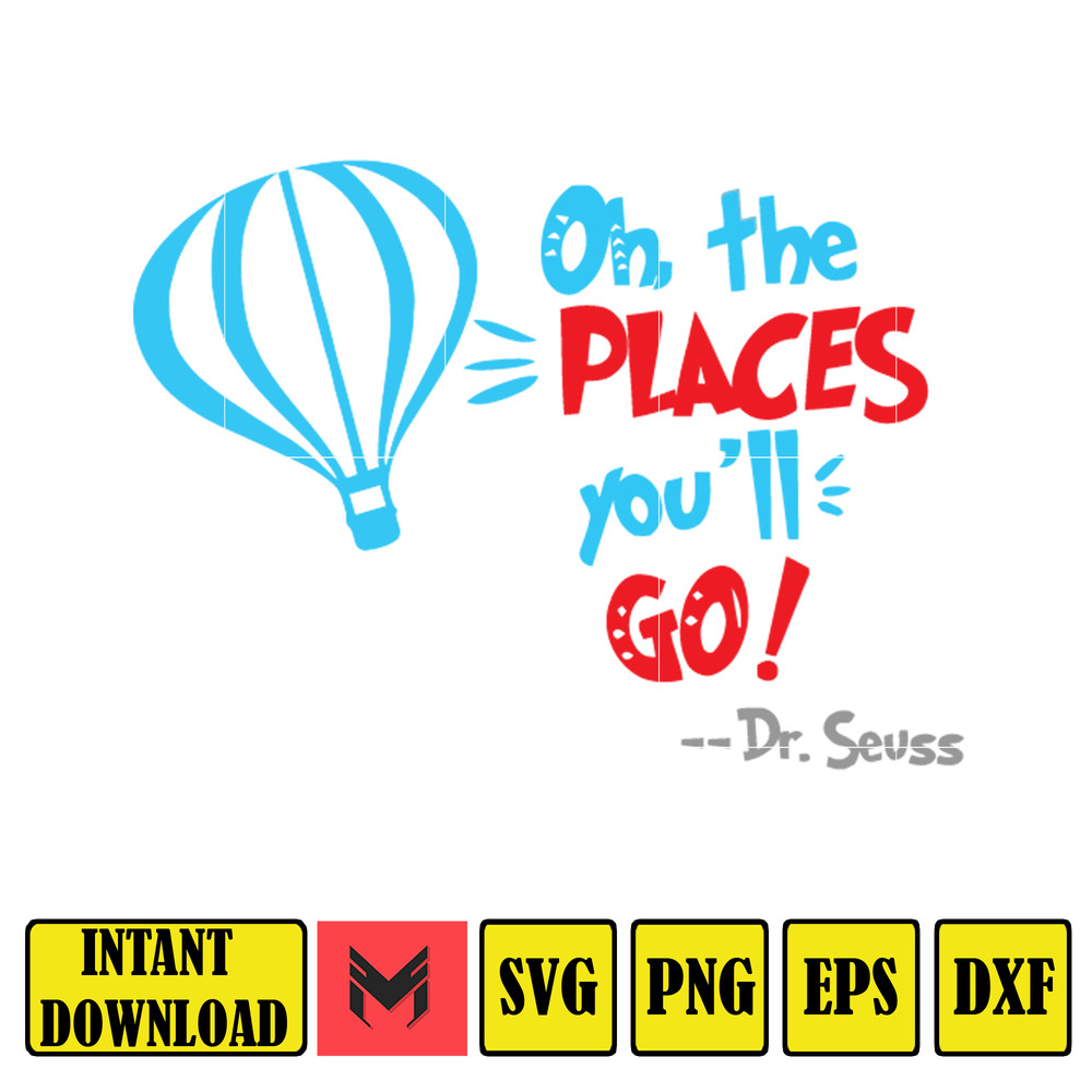 Dr Seuss Svg Layered Item, Dr. Seuss Quotes Cat In The Hat Svg Clipart, Cricut, Digital Vector Cut File, Cat And The Hat (116).jpg