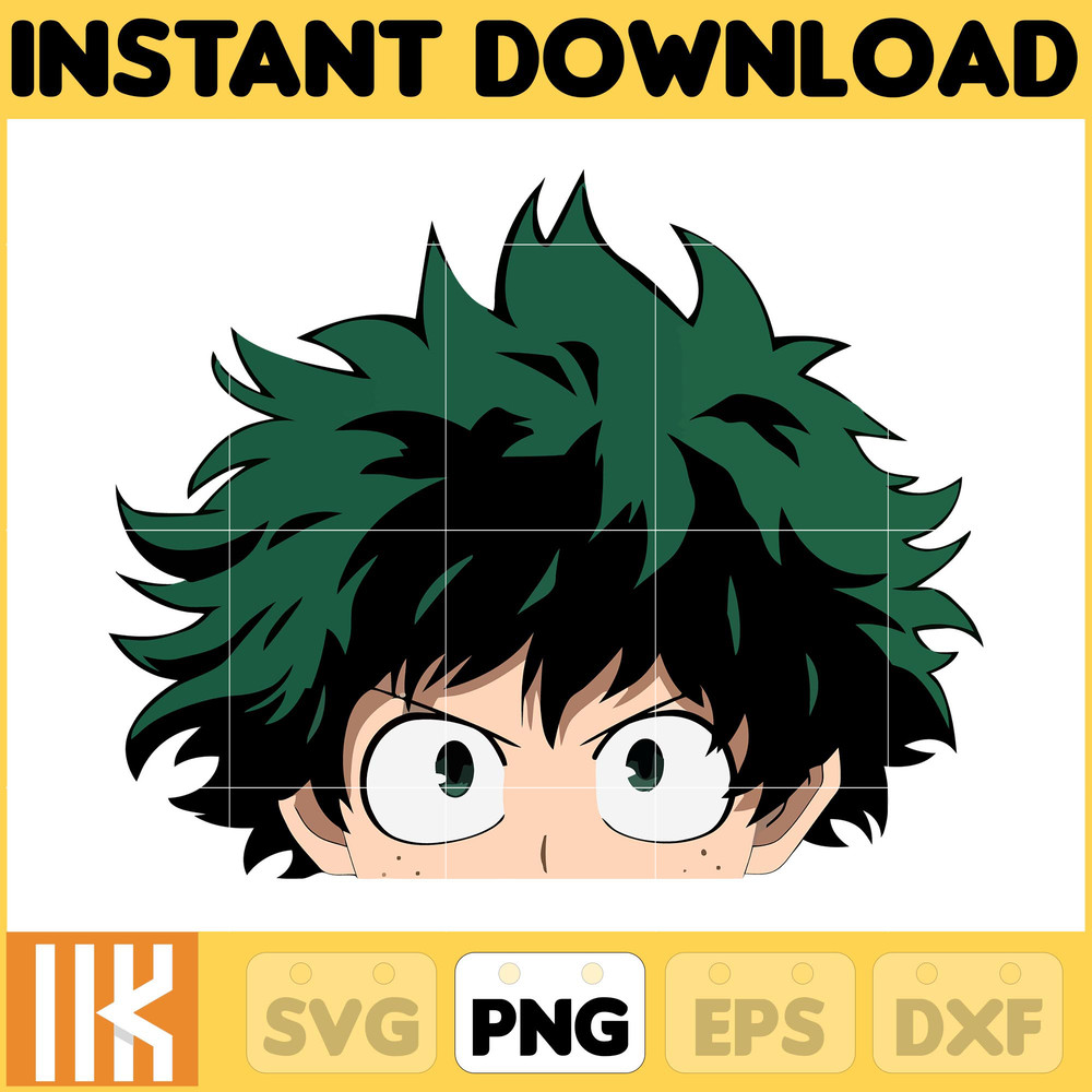 Anime Peeking Premium Graphic Design, Cute , Cool, Anime PNG, Print on Demand, Stickers, Anime Peeker (53).jpg