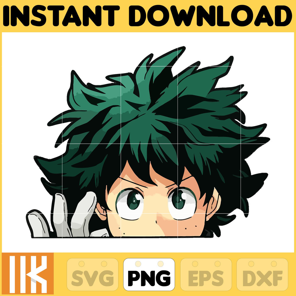 Anime Peeking Premium Graphic Design, Cute , Cool, Anime PNG, Print on Demand, Stickers, Anime Peeker (54).jpg