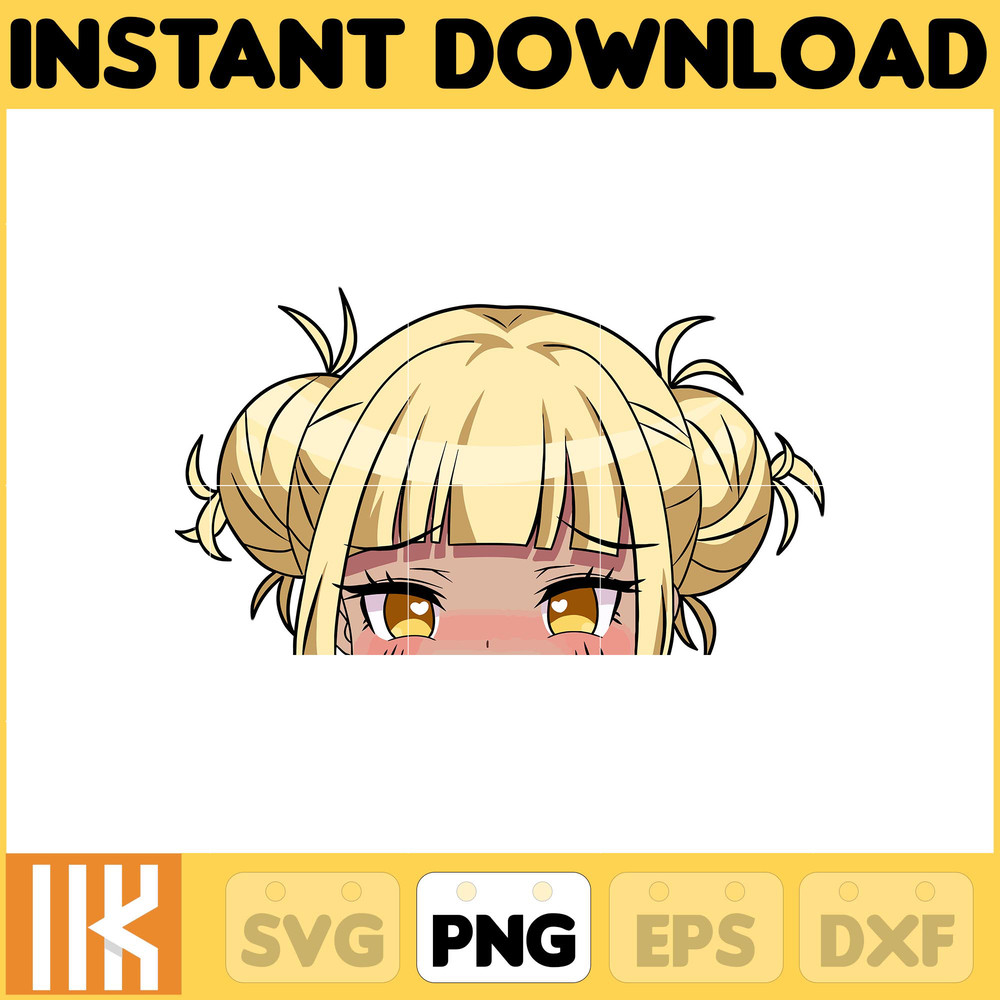 Anime Peeking Premium Graphic Design, Cute , Cool, Anime PNG, Print on Demand, Stickers, Anime Peeker (56).jpg
