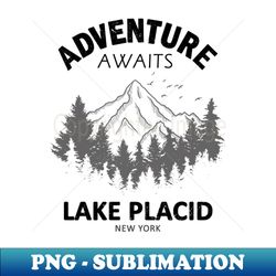 lake placid - retro png sublimation digital download - revolutionize your designs