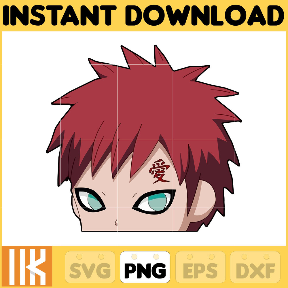 Anime Peeking Premium Graphic Design, Cute , Cool, Anime PNG, Print on Demand, Stickers, Anime Peeker (58).jpg