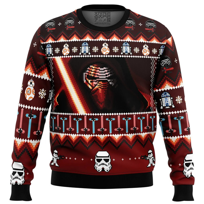 Star Wars Christmas Awakens All Over Print Hoodie 3D Zip Hoodie 3D Ugly Christmas Sweater 3D Fleece Hoodie