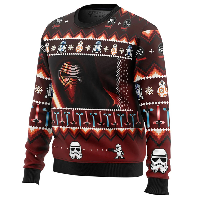 Star Wars Christmas Awakens All Over Print Hoodie 3D Zip Hoodie 3D Ugly Christmas Sweater 3D Fleece Hoodie