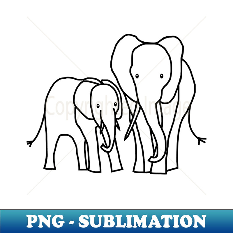 TZ-20231101-15039_Little Elephant and Big Elephant For Kids Outline 3871.jpg