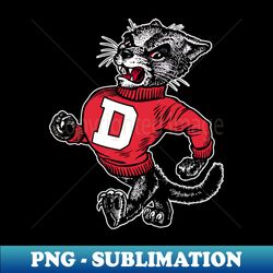 Vintage Looking Drury Mascot - Exclusive Sublimation Digital File - Fashionable and Fearless