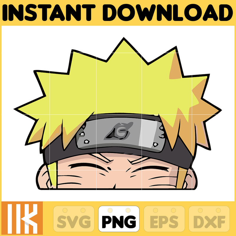 Anime Peeking Premium Graphic Design, Cute , Cool, Anime PNG, Print on Demand, Stickers, Anime Peeker (66).jpg