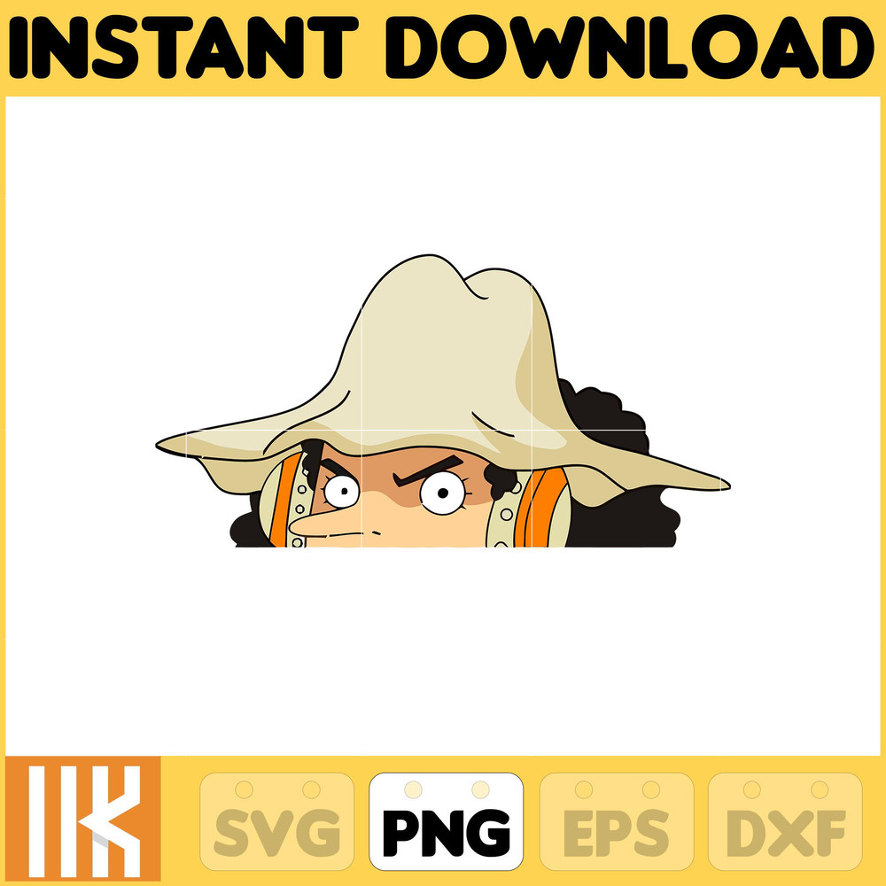 Anime Peeking Premium Graphic Design, Cute , Cool, Anime PNG, Print on Demand, Stickers, Anime Peeker (78).jpg